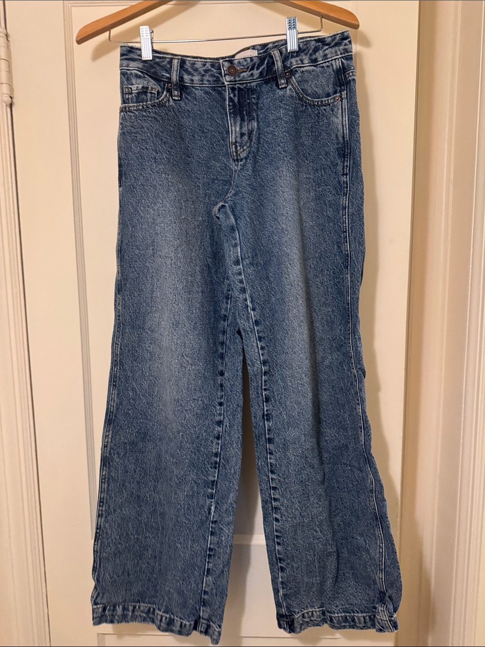 PacSun Medium Blue Wide-Leg Denim Jeans